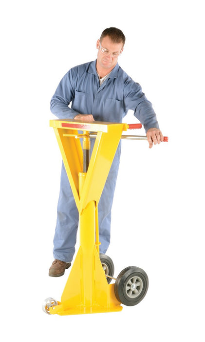 Vestil SP-TOP-BEAM-100 steel trailer stabilizing spin top beam jack - view 5