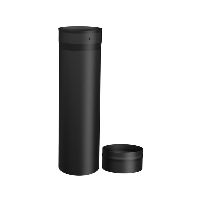 Drolet 6" Black Single Wall Slip Connector (4"-18") SP00070