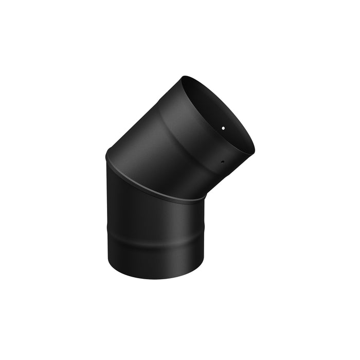 Drolet 6" 45° Black Single Wall Stove Pipe Elbow SP00090