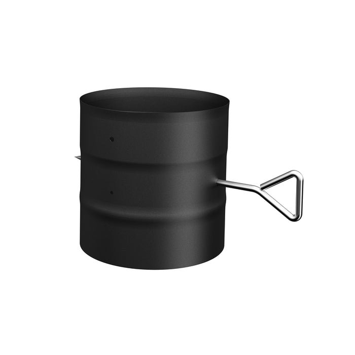 Drolet 6" Black Single Wall Stove Pipe with Damper SP00190