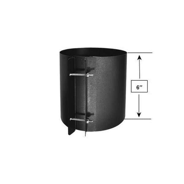Drolet 8" Black Single Wall Coupling Section SP00212