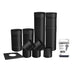 Drolet 6" Black Single Wall Stove Pipe Kit - To the Wall SP00360 – view 2