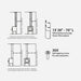 Drolet Heat Shield Kit for 6" Black Single Wall Pipe (To the Ceiling) SP00390 – kit contents
