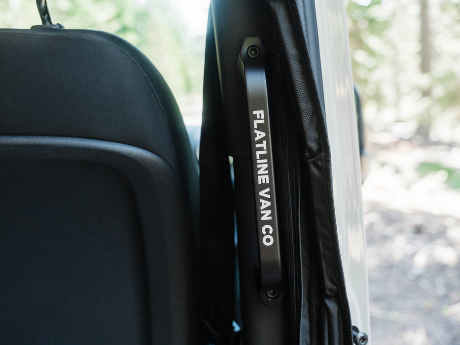 Flatline Van Co. 2007-2026 Mercedes-Benz Sprinter Van Slider Door Grab Handle – installed on vehicle, image 3 of 15