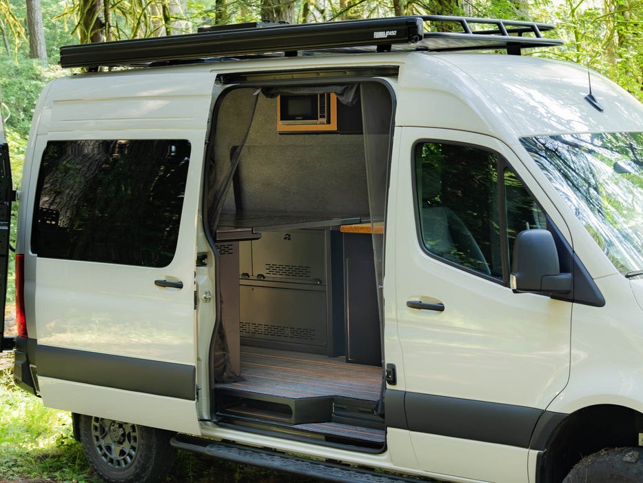 Flatline 2007-2026 Mercedes-Benz Modular Cabinet Bed System for Sprinter & Transit – installed on vehicle, image 8 of 22