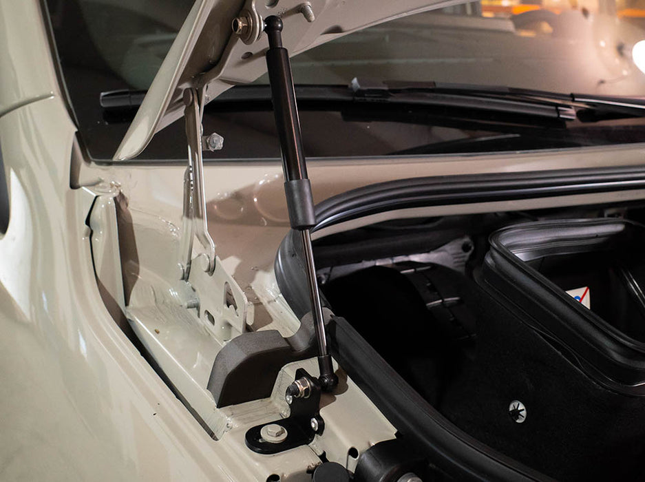 Flatline Van Co. 2019-2026 Mercedes-Benz Sprinter Van Hood Strut Kit – installed on vehicle, image 7 of 10