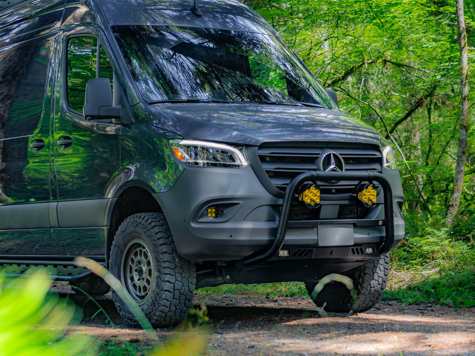 Flatline Van Co. 2019-2026 Mercedes-Benz Sprinter Van Bull Bar – installed on vehicle, image 5 of 14