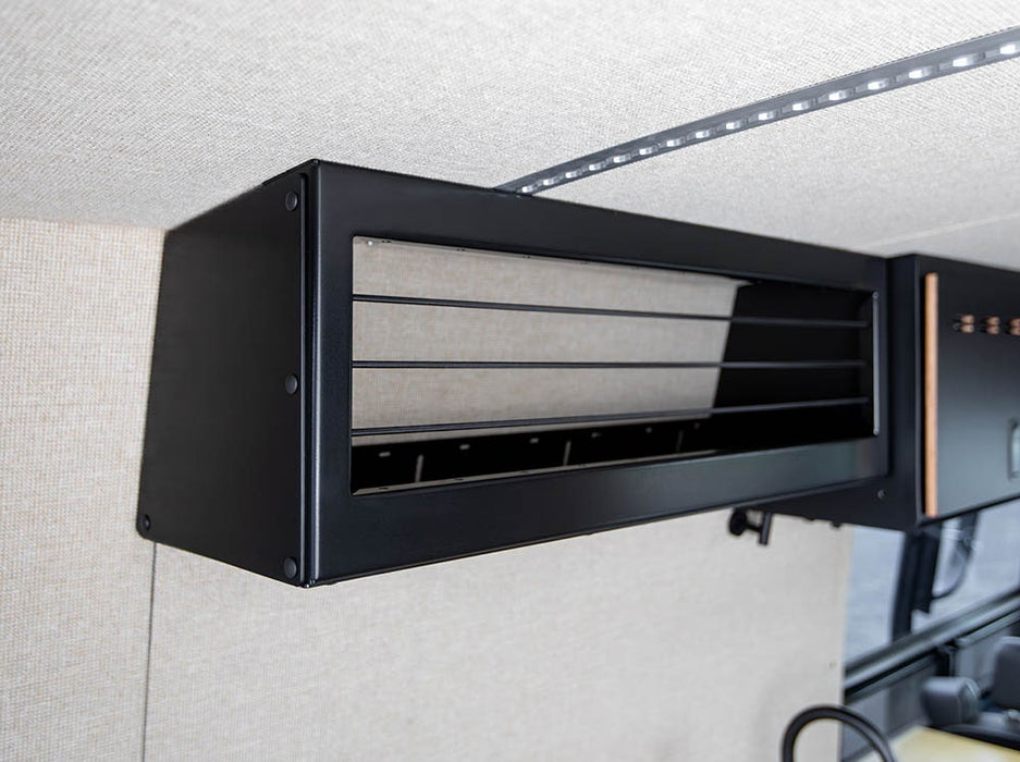 Flatline Van Co. 2007-2026 Mercedes-Benz Sprinter Van 36" Open Face Upper Cabinet – installed on vehicle, image 7 of 15