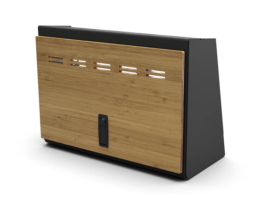 Flatline Van Co. 2007-2026 Mercedes-Benz 20" Shallow Upper Cabinet - Black - Bamboo Door – image 1 of 10