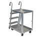 Vestil SPA2-2236 Aluminum Stock Picker with Steel Ladder 40 in. x 21-7/8 in. x 50-3/16 in. 660 lb. Capacity