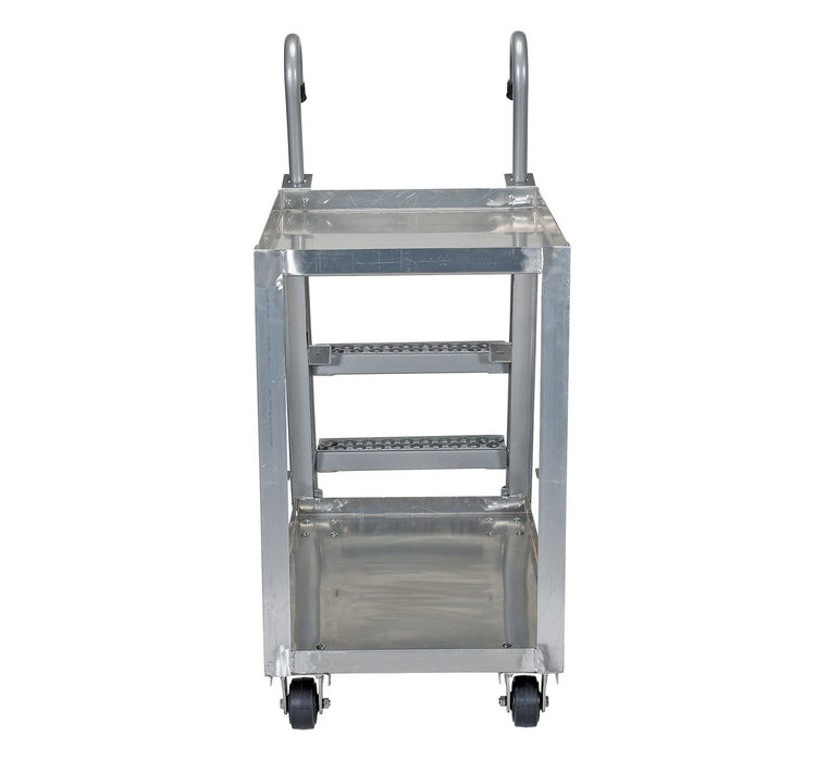 Vestil SPA2-2236 aluminum stock picker with steel ladder - view 3