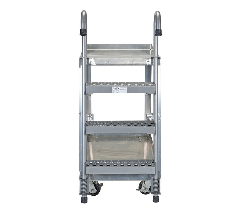 Vestil SPA2-2236 aluminum stock picker with steel ladder - view 4
