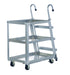 Vestil SPA3-2236 aluminum stock picker with steel ladder - view 2