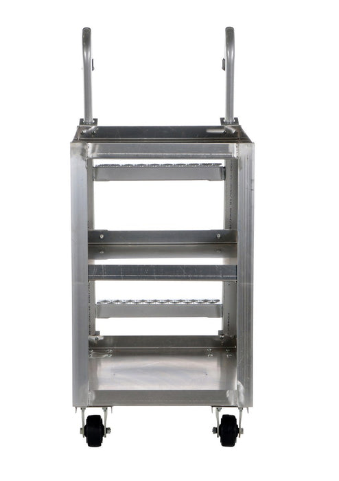 Vestil SPA3-2236 aluminum stock picker with steel ladder - view 3