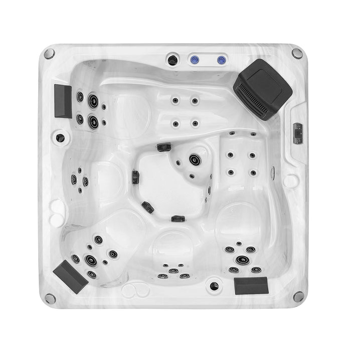Freestanding Luxury 5-Person Square Outdoor Hot Tub EMPV-SPA3528 Empava