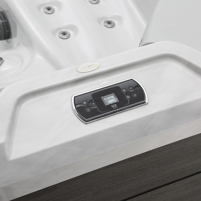 Freestanding Luxury 5-Person Square Outdoor Hot Tub EMPV-SPA3528 Empava