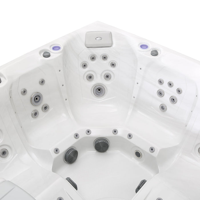 Freestanding Luxury 6-Person Square Outdoor Hot Tub EMPV-SPA3550 Empava