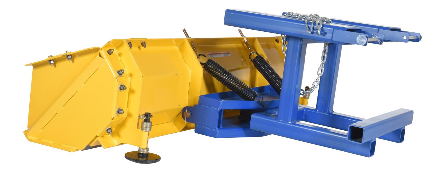 Vestil SPB-P-72 steel snow plow fork mounted push box - view 4