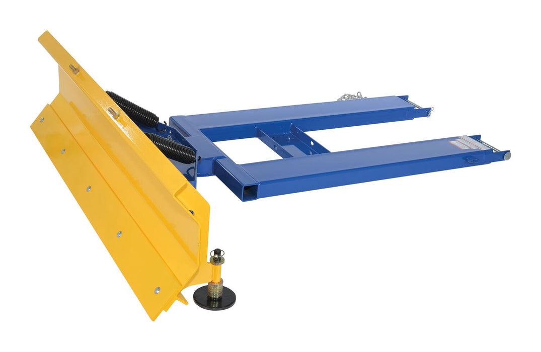 Vestil SPB-VN-848-72 Steel Fork Mount Snow Plow 72" Blade Blue/Yellow