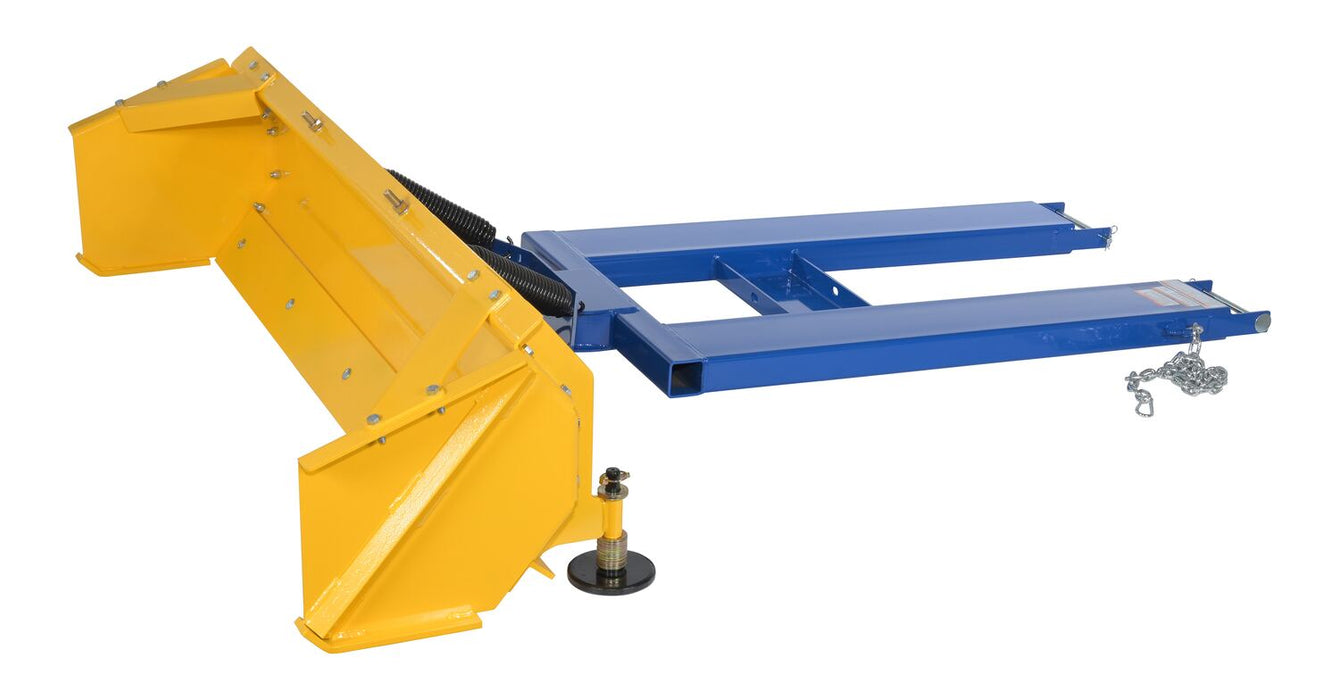Vestil SPB-VP-848-72 Steel Fork Mount Snow Pusher 72" Blade Blue/Yellow