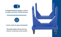 Vestil SPC-3654-VB steel heavy duty v bottom stackable material cart feature overview 2