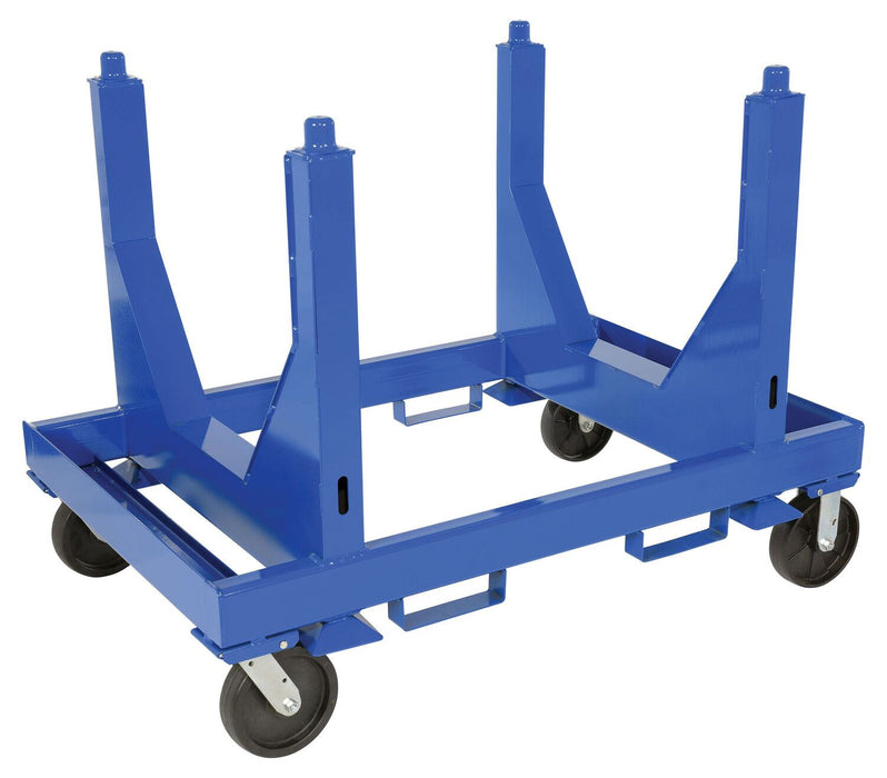 Vestil SPC-3654-VB steel heavy duty v bottom stackable material cart - view 2