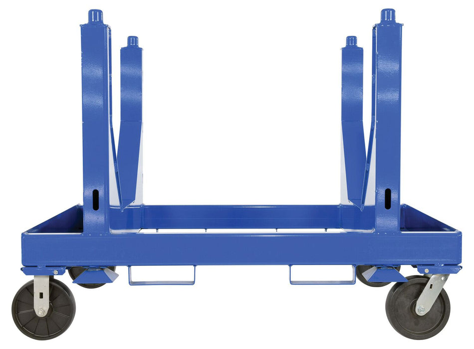 Vestil SPC-3654-VB steel heavy duty v bottom stackable material cart - view 3