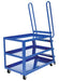 Vestil SPS-HD-2852 steel high duty cart with mold on rubber casters - view 2