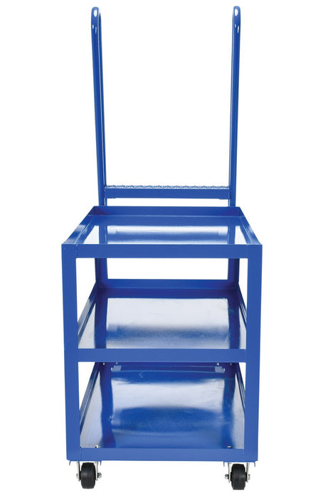 Vestil SPS-HD-2852 steel high duty cart with mold on rubber casters - view 3