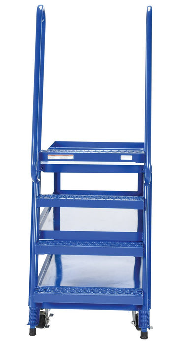 Vestil SPS-HD-2852 steel high duty cart with mold on rubber casters - view 4