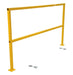 Vestil SQ-108-HWR Steel Safety Handrail with Hardware 110-1/2 in. x 4 in. x 44 in. Yellow