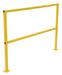 Vestil SQ-60 Steel Square Safety Handrail 62-1/2 in. x 4 in. x 42 in. Yellow