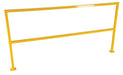 Vestil SQ-84 Steel Square Safety Handrail 86-1/2 in. x 4 in. x 42 in. Yellow