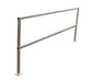 Vestil SQ-A-108 Aluminum Safety Handrail 110-1/2 in. x 4 in. x 42 in. Silver