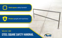 Vestil SQ-A-120 aluminum safety handrail feature overview 2