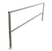 Vestil SQ-A-120 Aluminum Safety Handrail 122-1/2 in. x 4 in. x 42 in. Silver