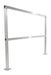 Vestil SQ-A-72 Aluminum Safety Handrail 74-1/2 in. x 4 in. x 42 in. Silver