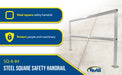 Vestil SQ-A-84 aluminum safety handrail feature overview 2