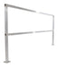 Vestil SQ-A-84 Aluminum Safety Handrail 86-1/2 in. x 4 in. x 42 in. Silver