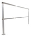 Vestil SQ-A-96 Aluminum Safety Handrail 98-1/2 in. x 4 in. x 42 in. Silver