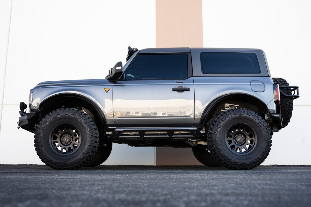 DV8 Offroad 2021-2026 Ford Bronco FS-15 Series 2-Door Rock Sliders – installed on vehicle, image 3 of 13
