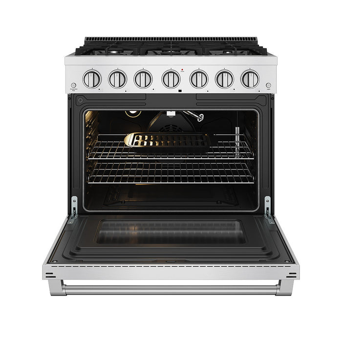 Thor Kitchen 36-Inch S Series Gas Range (SRG3601) – front open 1
