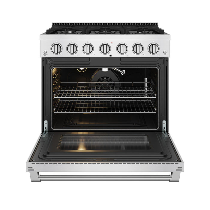 Thor Kitchen 36-Inch S Series Gas Range (SRG3601) – front open 2