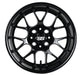 SS Wheels Alpha 12x7 Gloss Black & X Comp H/T Tire Combo golf cart wheel and tire – view 4