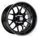 SS Wheels Alpha 12x7 Gloss Black & X Comp A/T Tire Combo golf cart wheel and tire – view 11