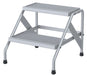 Vestil SSA-2-KD Aluminum 2 Step Knock Down Stand 500 lb. Capacity Silver