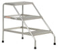 Vestil SSA-3 Aluminum 3 Step Stand 500 lb. Capacity Silver
