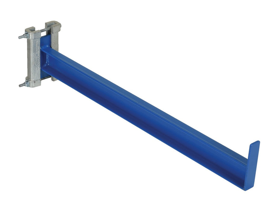 Vestil SSAL-12 Steel Cantilever Straight Arm with 2 in. Lip 12 in. Length 3,000 lb. Capacity Blue
