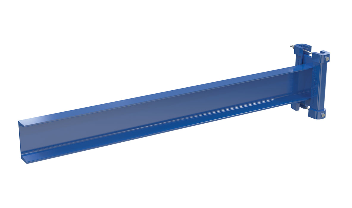 Vestil SSAL-36-NL Steel Cantilever Straight Arm No Lip 36 in. Length 1,200 lb. Capacity Blue