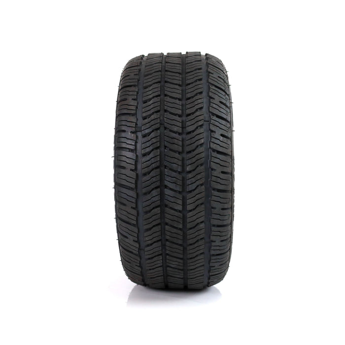 SS Wheels Alpha 12x7 Gloss Black & Gladiator Golf A/P Tire Combo golf cart wheel and tire – view 4
